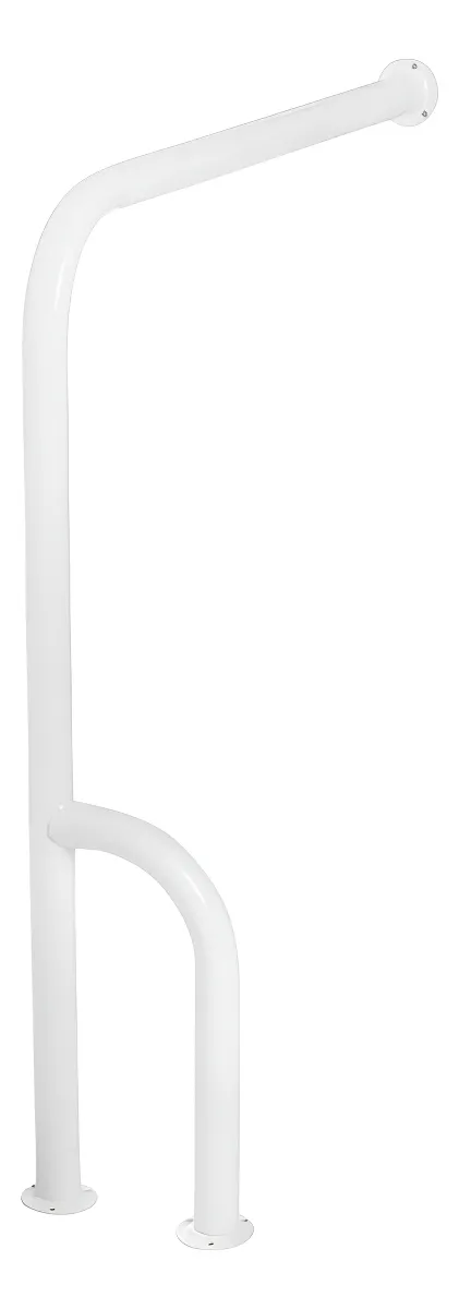 Second image of Barra De Apoio Para Sanitário Modelo L Branca 70x60cm Cor Branco